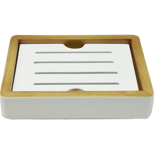 [3613865444291] CARREFOUR Bamboo soap dish HOME 1 unit