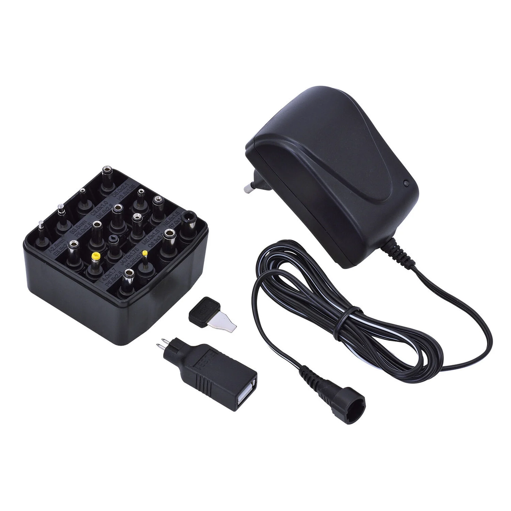 CARREFOUR Alimentación universal + 15 puntas + USB l'alimentation universelle