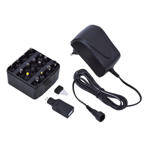 [3613865495804] CARREFOUR Universal Power Supply + 15 Tips + USB l'alimentation universelle