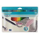 CARREFOUR Drawing felt-tip pens assorted ink medium tip 24 pens