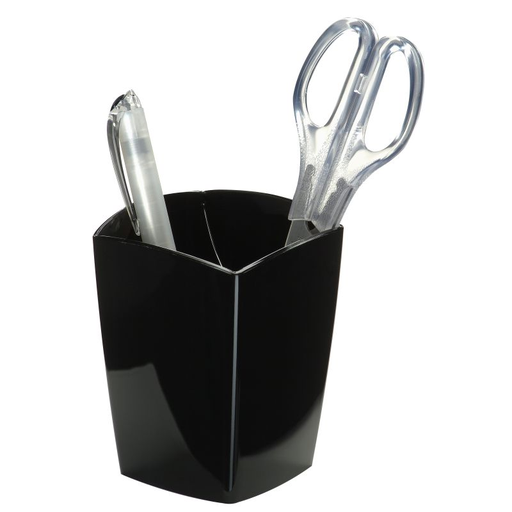 [3613866427798] CARREFOUR Desk Pencil Holder Black Plastic