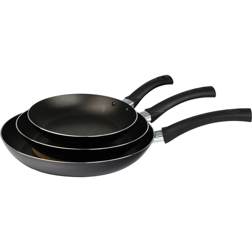 [3613866845875] SIMPL Frying Pans 20/24/28cm Aluminium Non-Stick Coating Set of 3