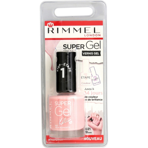 [3614221759004] RIMMEL Verniz de unhas Super Gel n°21 New Romantic 12 ml