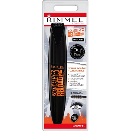 [3614223083633] RIMMEL Mascara Volume Noir Intense Scandaleyes Reloaded 003 Extreme Black 12 ml