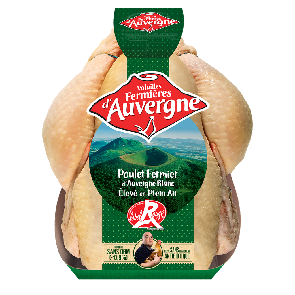 1ER PRIX Pollo entero campero de Auvernia listo para cocinar