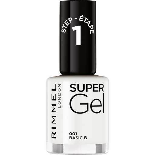 [3614227778351] RIMMEL Verniz de unhas Super Gel 001 Basic B 12 ml