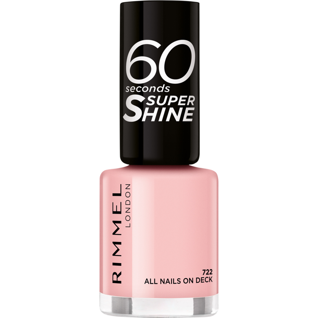 RIMMEL Vernis à ongles 60 Seconds Super Shine Colour Block 722 All Nails On Deck 8 ml