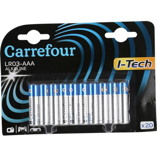 [3614610054444] CARREFOUR Piles LR03 ITECH 29 unités