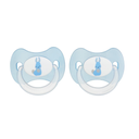 TEX Sucette bleue silicone 6 à 18 mois, lot de 2