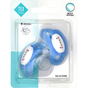 TEX Chucha fisiológica azul silicone 6 meses ou mais lote de 2