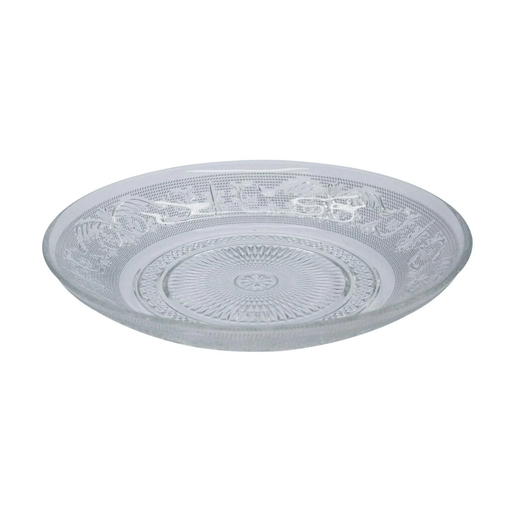 [3614610088326] CARREFOUR Baroque Transparent Glass Soup Plate 21cm HOME