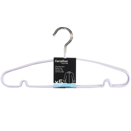 [3614610188170] CARREFOUR PVC Hangers purple HOME 5-pack