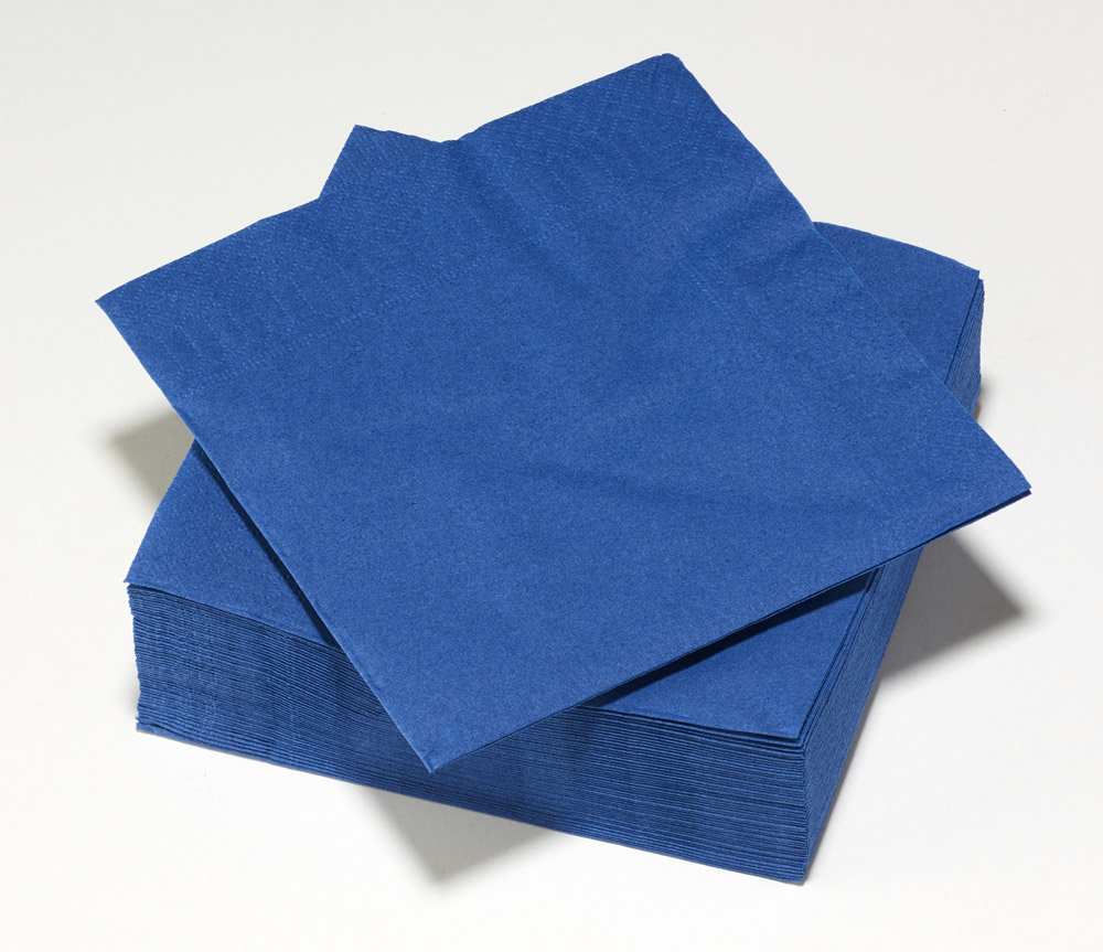 Carrefour 50 Serviette Bleu Nuit 33Cm