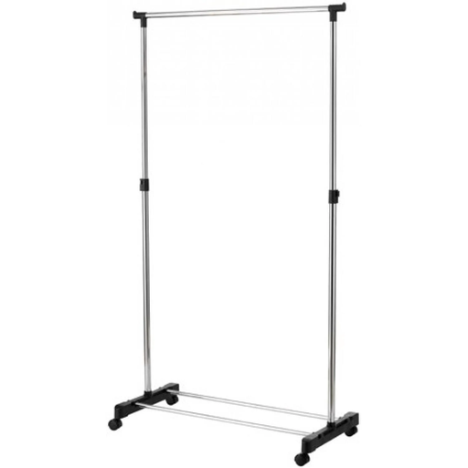[3614612005642] CARREFOUR Single Garment Rack Metal and Plastic Black 1 unit