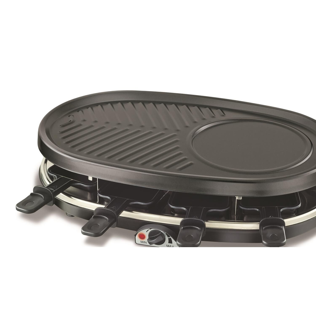 MANDINE Appareil à raclette, gril et crêpière 8 personnes MRGP158-16