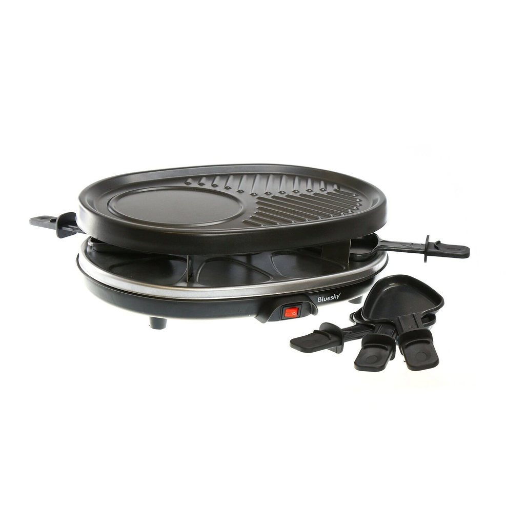BLUESKY Raclette, Grill and Crepe Maker for 8 people