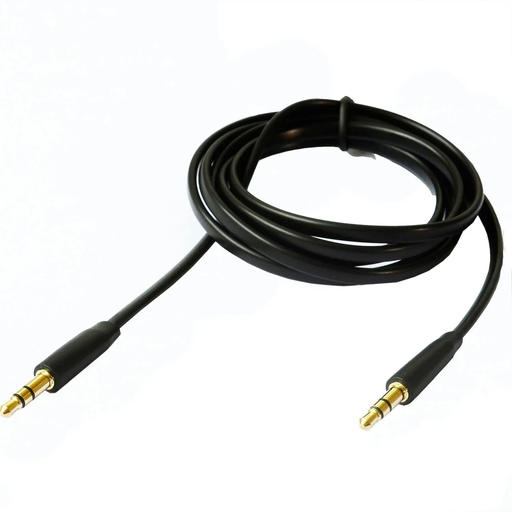[3614612097173] POSS Câble audio jack 3.5mm PSJAC120BK Noir le câble audio