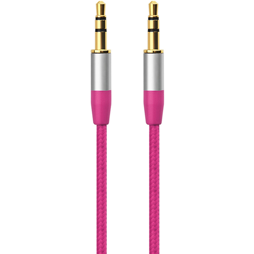 [3614612111756] POSS Cable Jack 3.5mm PSJAC150PK Rosa le câble jack