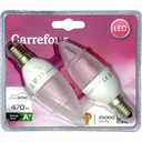 CARREFOUR Ampoules Led E14 6W 240V les 2 ampoules