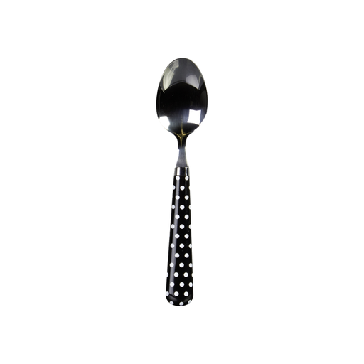 [3614612634873] CARREFOUR Soup Spoon White Polka Dot HOME per spoon