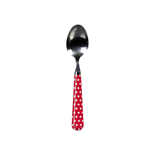 [3614612634880] CARREFOUR Soup Spoon Red Polka Dot HOME 1 unit
