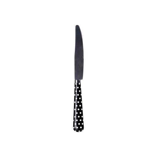 [3614612634958] CARREFOUR Couteau à pois noir HOME le couteau