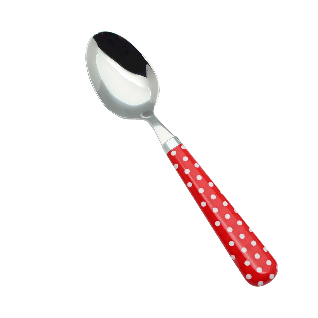 CARREFOUR Coffee spoon with red dots HOME the spoon