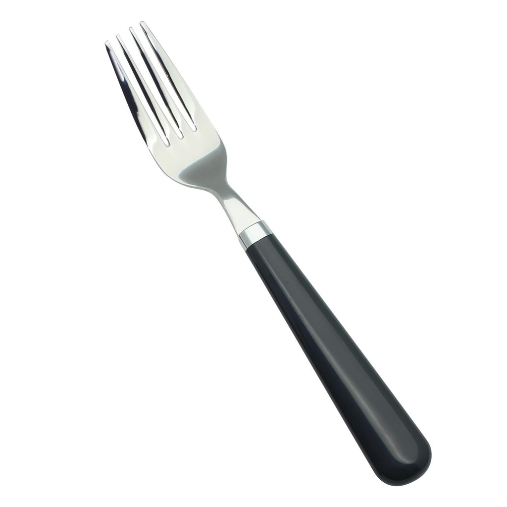 CARREFOUR Tenedor gris oscuro de acero inoxidable HOME la fourchette
