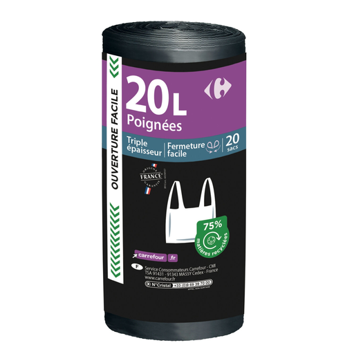[3614612817719] CARREFOUR Garbage Bags 20 L 20 units