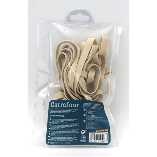 [3614613104863] CARREFOUR Élastiques 200x10mm 100g
