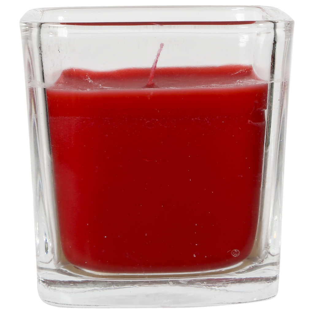 CARREFOUR Red Candle Glass HOME 1 unit