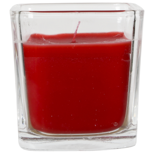 [3614613991203] CARREFOUR Bougie rouge verre HOME l'unité