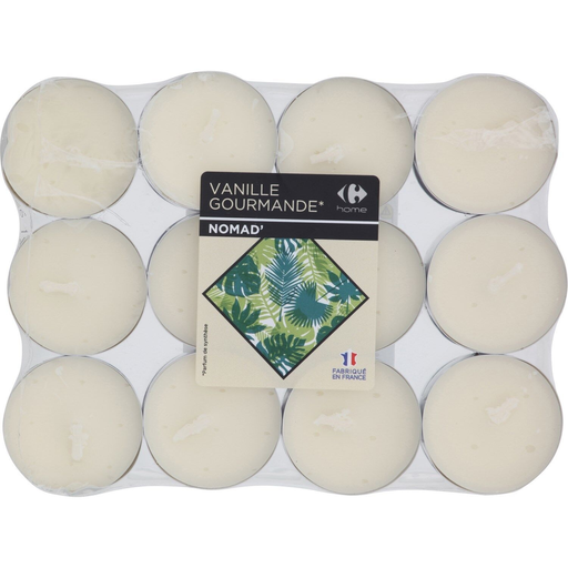 [3614613998646] CARREFOUR Tea lights vanilla gourmande 24-pack