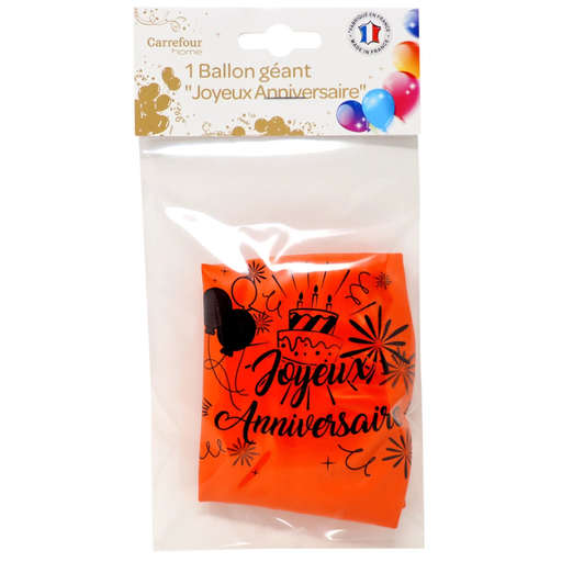 [3614614000881] CARREFOUR Ballon géant 'Joyeux Anniversaire' le ballon géant