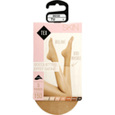 TEX Calcetines tobilleros mujer beige efecto satinado lote de 3 pares