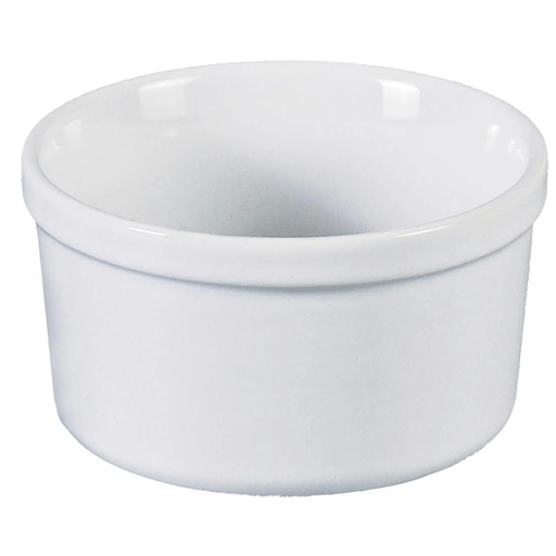 [3614614011320] CARREFOUR Round Ramekin 10cm Ceramic White Ceracook HOME The ramekin