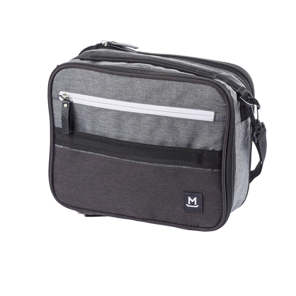 MANDINE Insulated expandable lunch bag grey le lunch bag