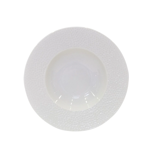 [3614614084515] MANDINE White Porcelain Soup Plate 23cm Martello