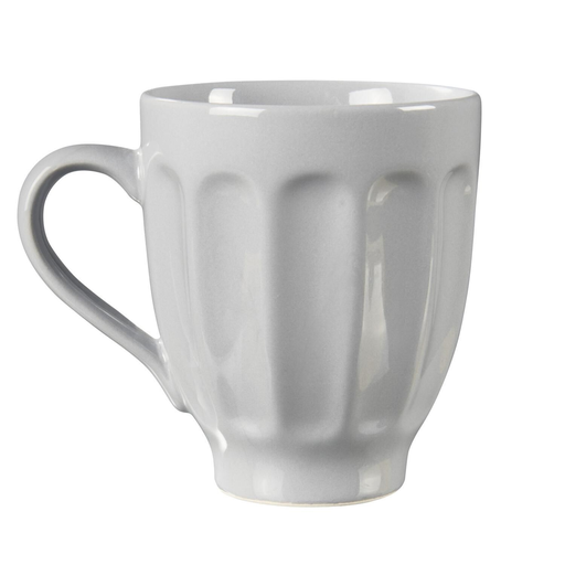 [3614614084690] CARREFOUR Grey Earthenware Mug 10cm Cagla HOME