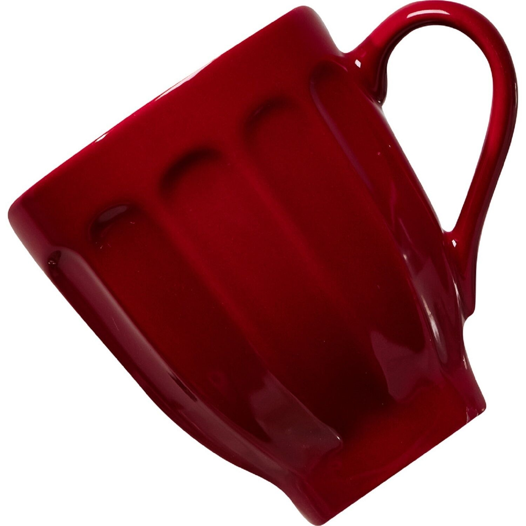 CARREFOUR Red Earthenware Mug 10cm Cagla HOME