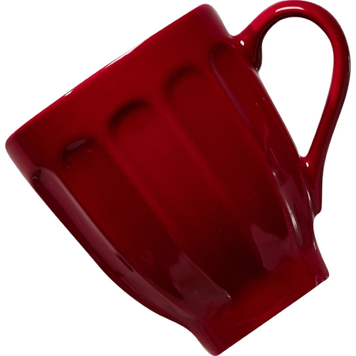 [3614614084713] CARREFOUR Red Earthenware Mug 10cm Cagla HOME