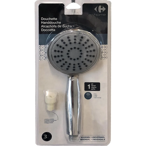 [3614614247422] CARREFOUR Pommeau de douche 1 jet HOME le Pommeau de douche