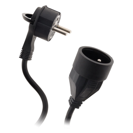 [3614614295225] CARREFOUR Cable Prolongador Eléctrico Negro HO5VV-F 3m