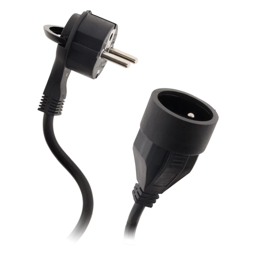 [3614614295249] CARREFOUR Prolongador eléctrico negro HO5VV-F 5m
