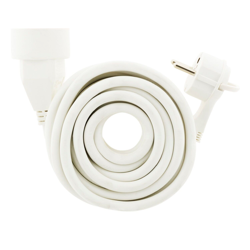 [3614614295256] CARREFOUR Prolongador eléctrico blanco HO5VV-F 10m