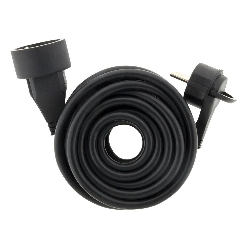 CARREFOUR Rallonge électrique noir HO5VV-F 10m