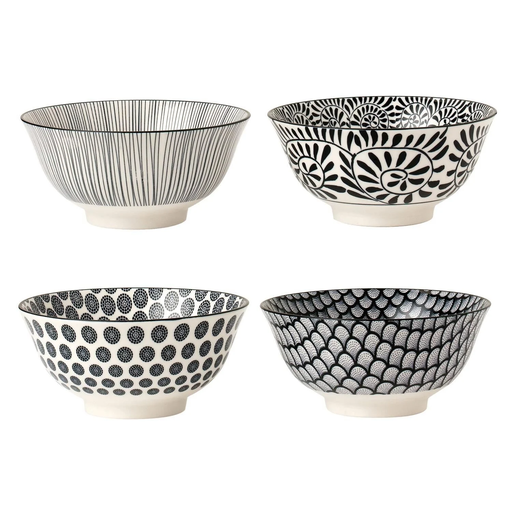 [3614614570025] CARREFOUR Kimiko Black Porcelain Bowl 15.5cm