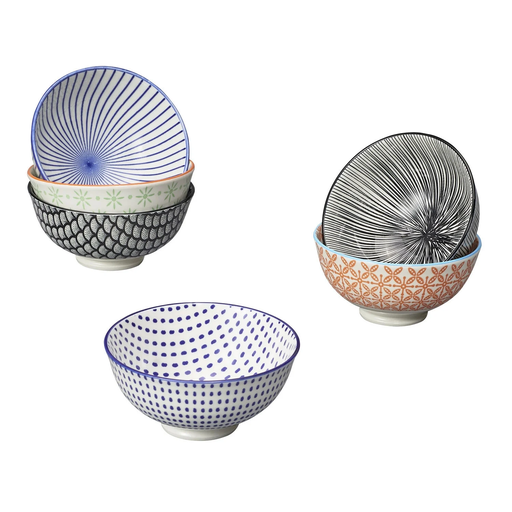 [3614614571206] CARREFOUR Blue Porcelain Bowl 11.5cm Kimiko HOME per bowl