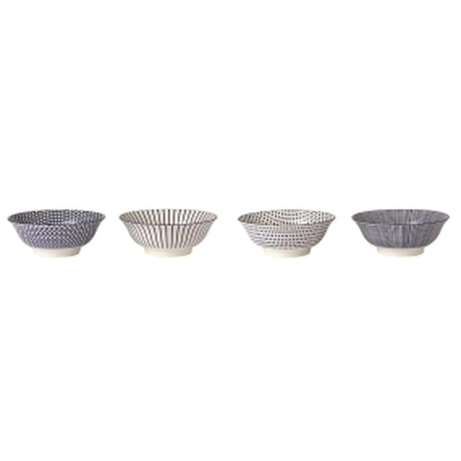 [3614614614521] CARREFOUR Blue Porcelain Bowl 20cm Kimiko HOME