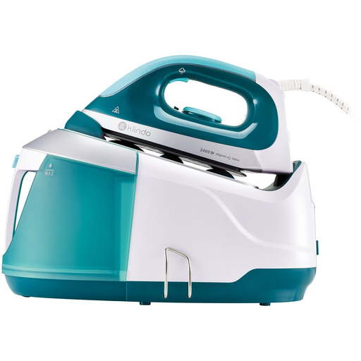 [3615004373530] KLINDO Steam Generator Iron KSG2400-18 White/Green the steam generator iron